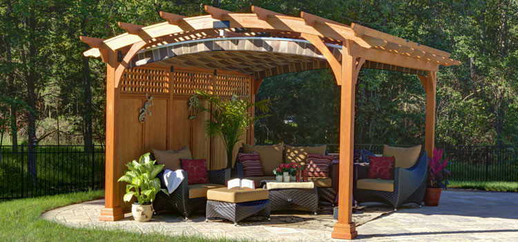 Modern Wood Pergola Installation in Downey, CA